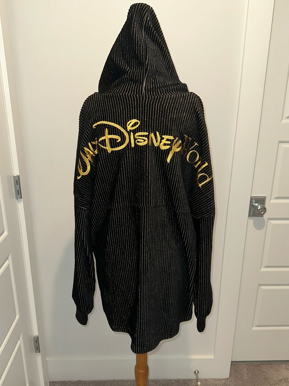 Walt Disney World 50th Anniversary Gold Luxe Spirit Jersey Hoodie Adult Large - Picture 5 of 11
